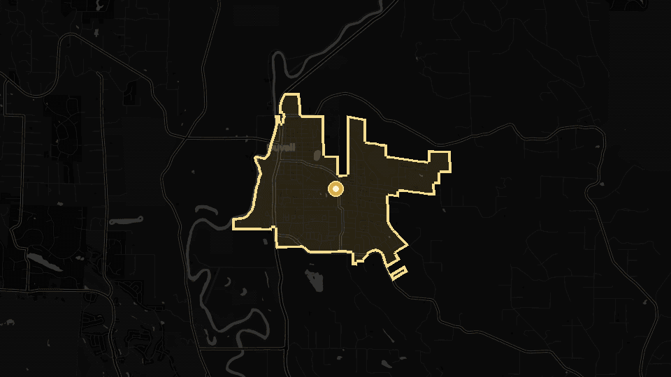 Static map overview of Duvall, Washington.